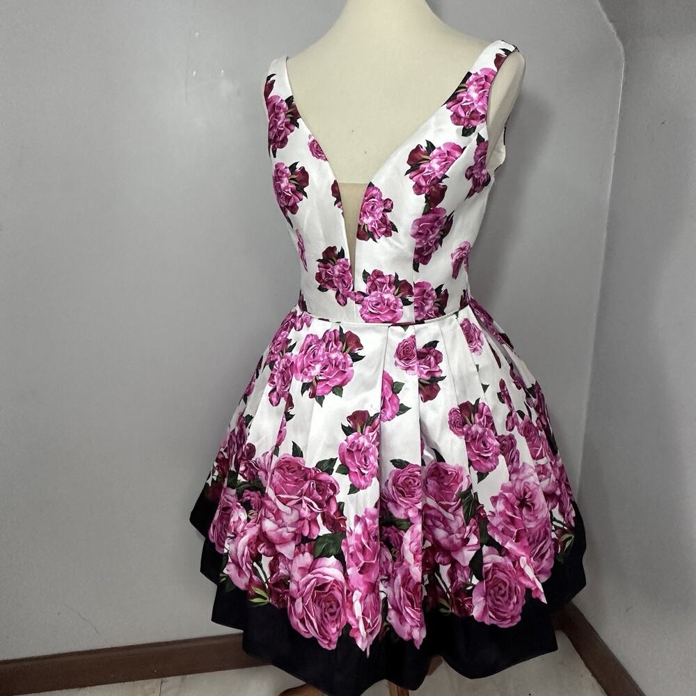 NWT Vintage Sweetheart Floral Sun Dress Sz 10 A-line Derby Coquette Party Midi - Picture 10 of 16